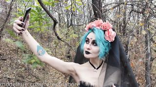 Halloween Cosplayes nőci popsiba tolva