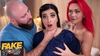 Szégyenlős pakisztáni bige felébred szexuálisan egy hármasban perverz brit párral