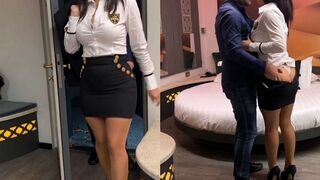Végre megbasztam a hatalmas cickós méretes seggű milf titkárnőmet a hotel szobában